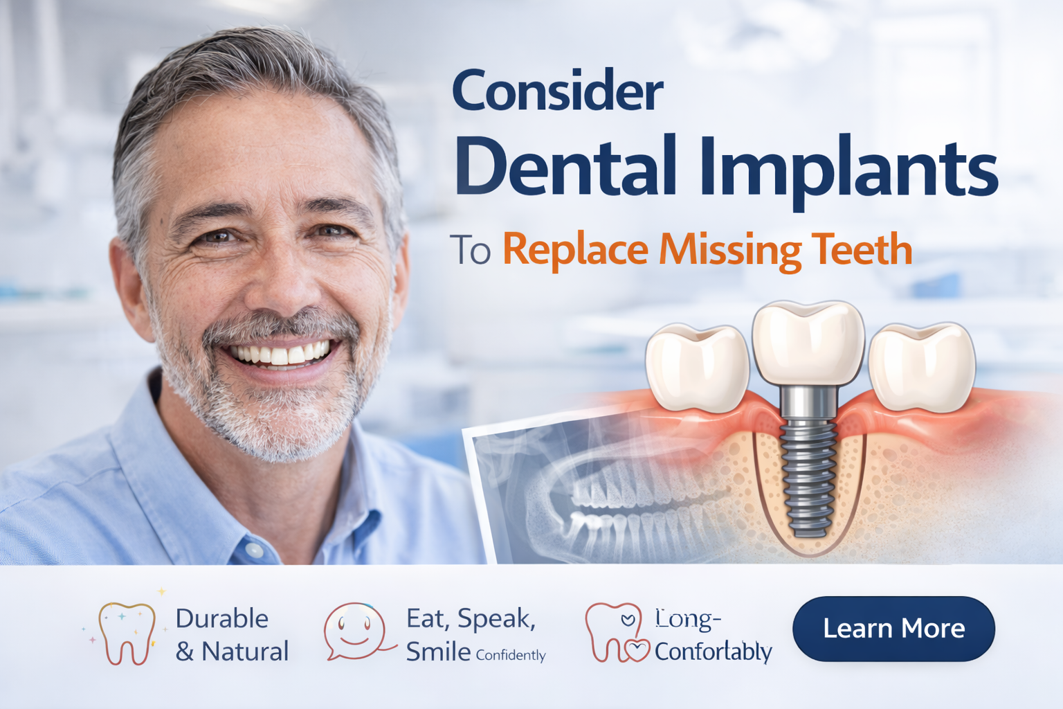 Dental implant procedure consultation